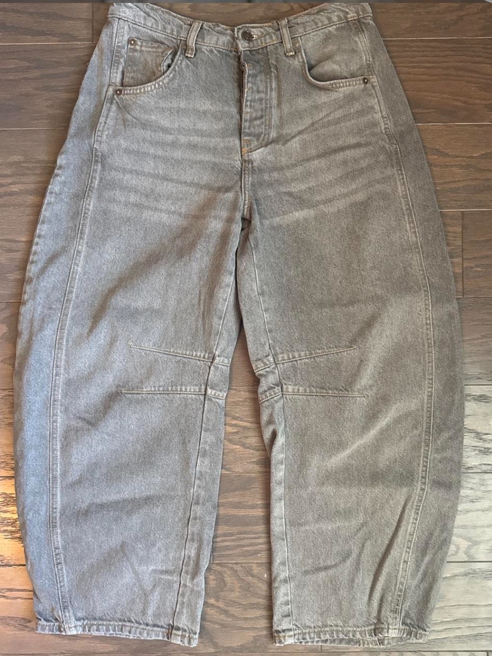Free People Good Luck Mid-Rise Barrel Jeans - Picture 6 of 7
